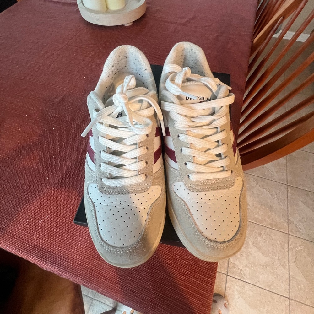 Tretorn White and Red Women's Sneakers